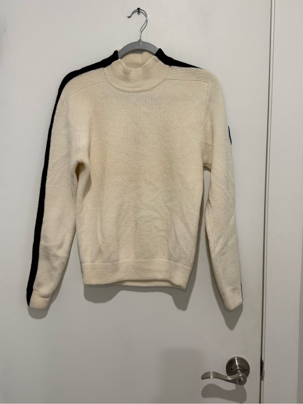 Vintage Polo Sport Ralph Lauren Arctic Challenge Wool Mockneck Sweater 90s Sz S